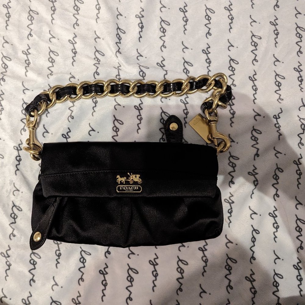 Black and Gold Coach handbag